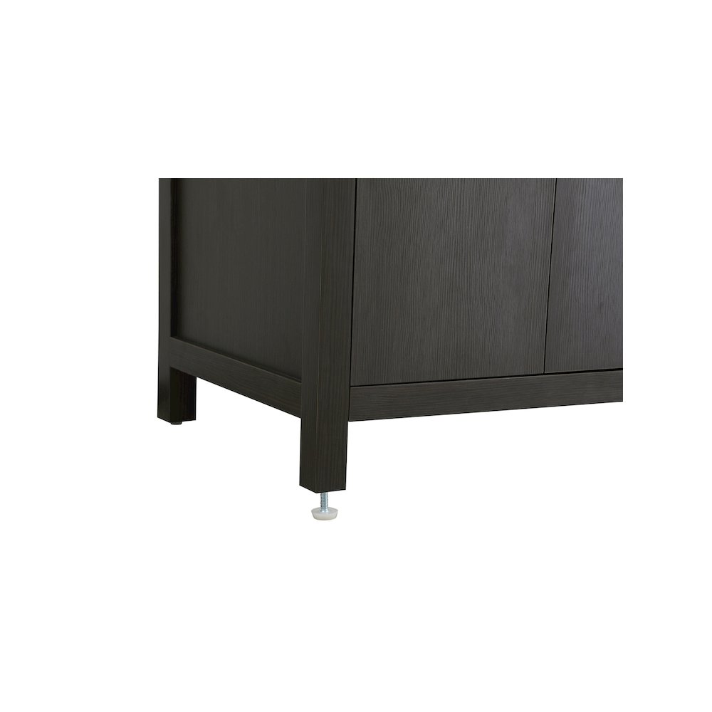 60 inch Double Bathroom Vanity In Mocha Brown. Picture 11