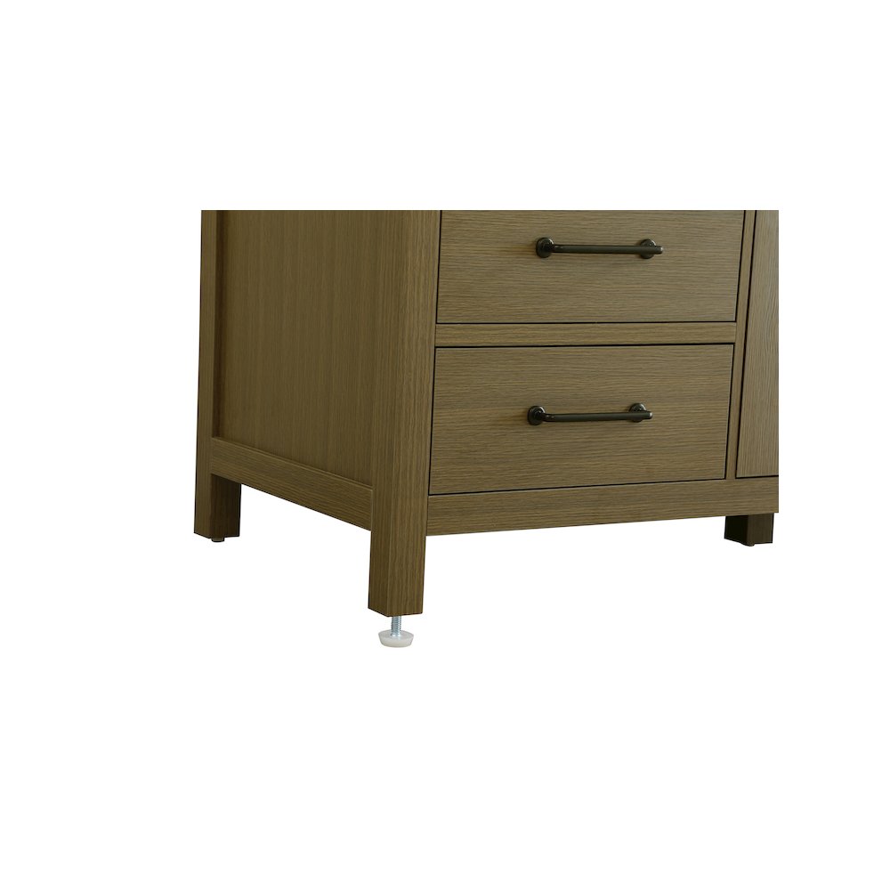 60 inch Single Bathroom Vanity In Chestnut Brown. Picture 11