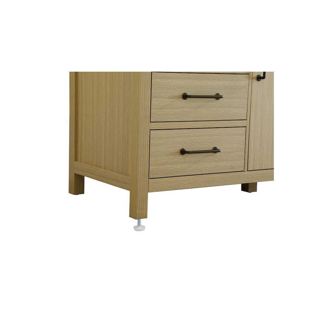 60 inch Single Bathroom Vanity In Honey Brown. Picture 11