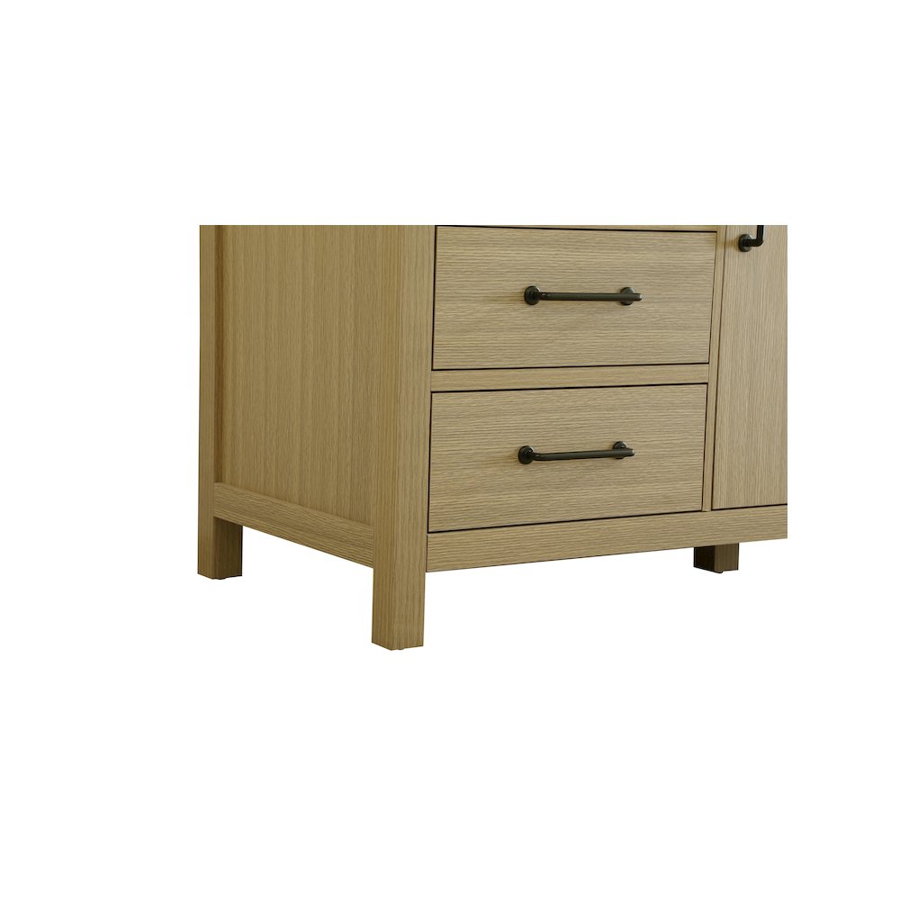 60 inch Single Bathroom Vanity In Honey Brown. Picture 10