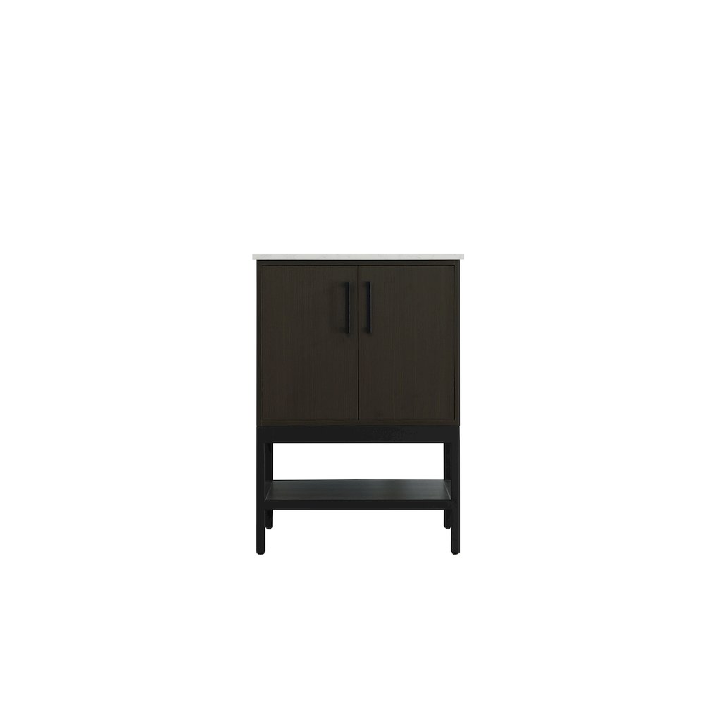 24 Inch Single Bathroom Vanity In Mocha Brown. Picture 5