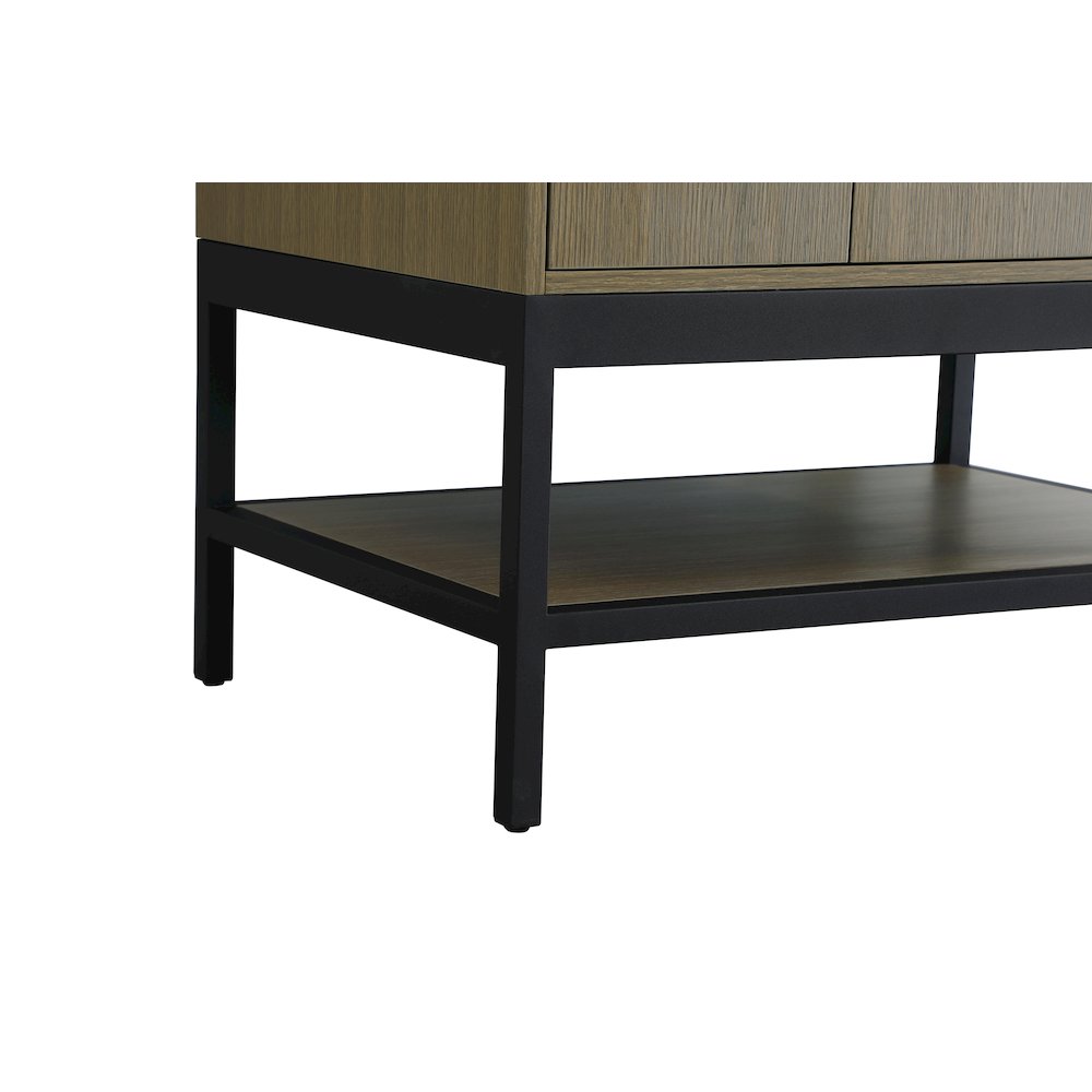 32 Inch Single Bathroom Vanity In Chestnut Brown. Picture 10