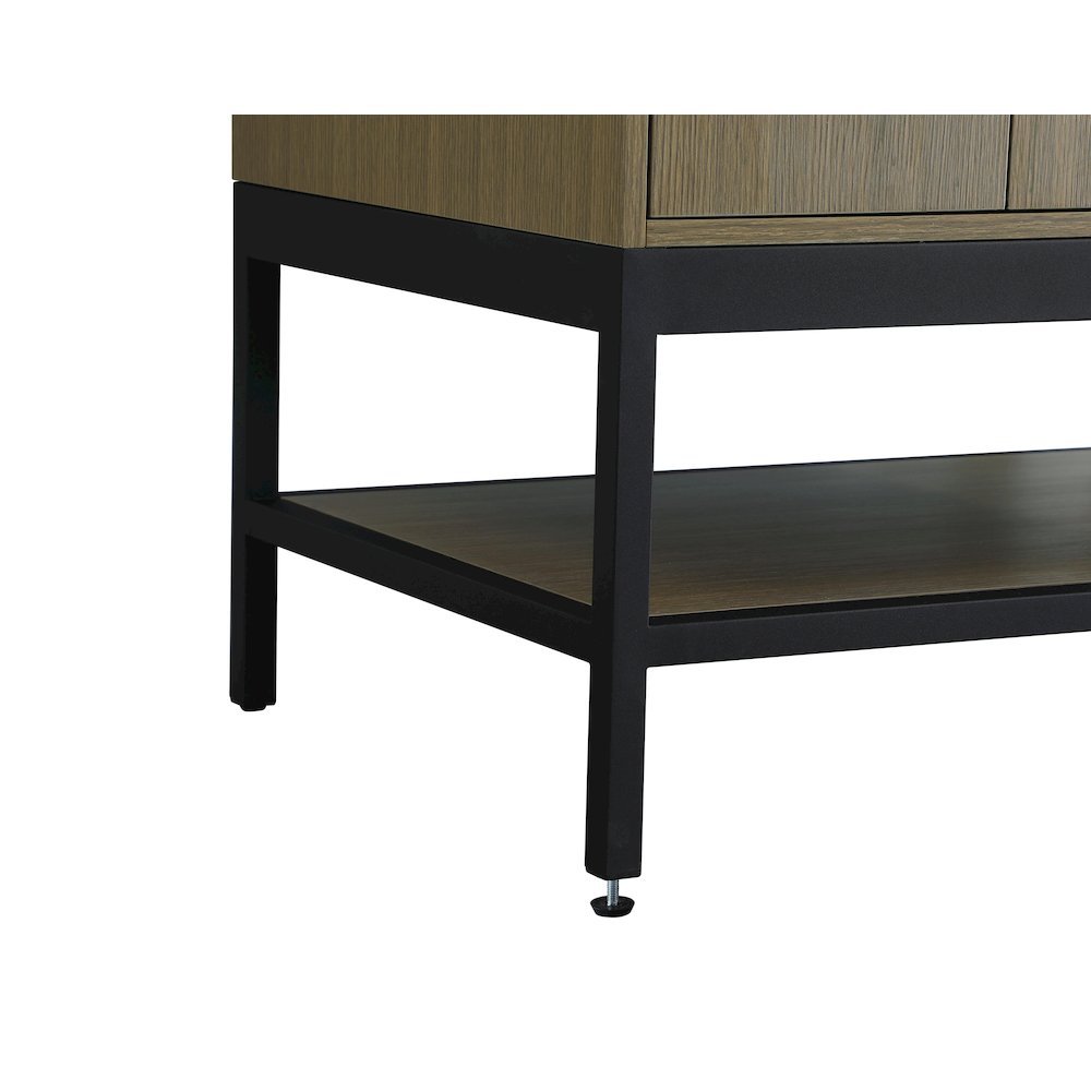 42 Inch Single Bathroom Vanity In Chestnut Brown. Picture 11