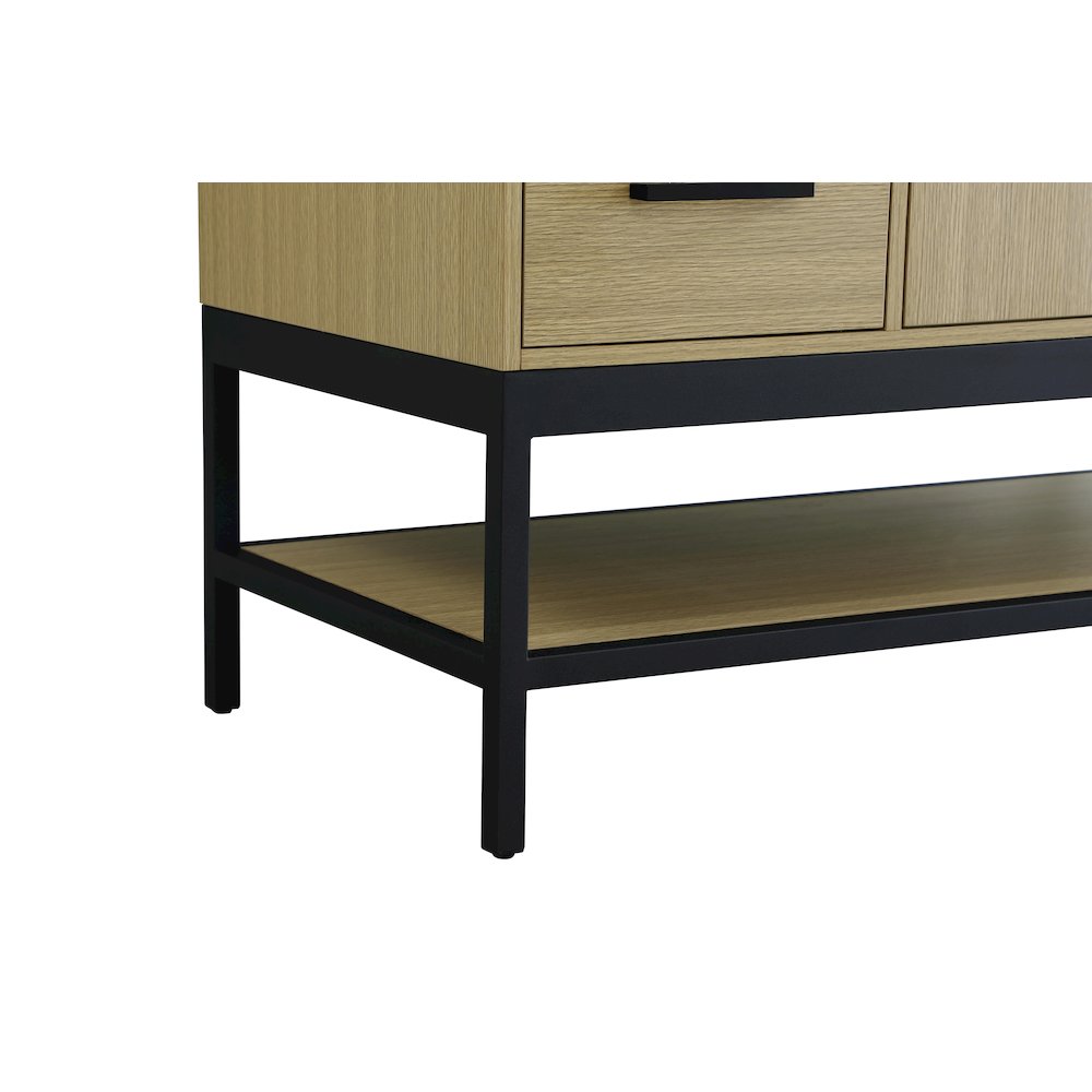 54 Inch Single Bathroom Vanity In Honey Brown. Picture 10