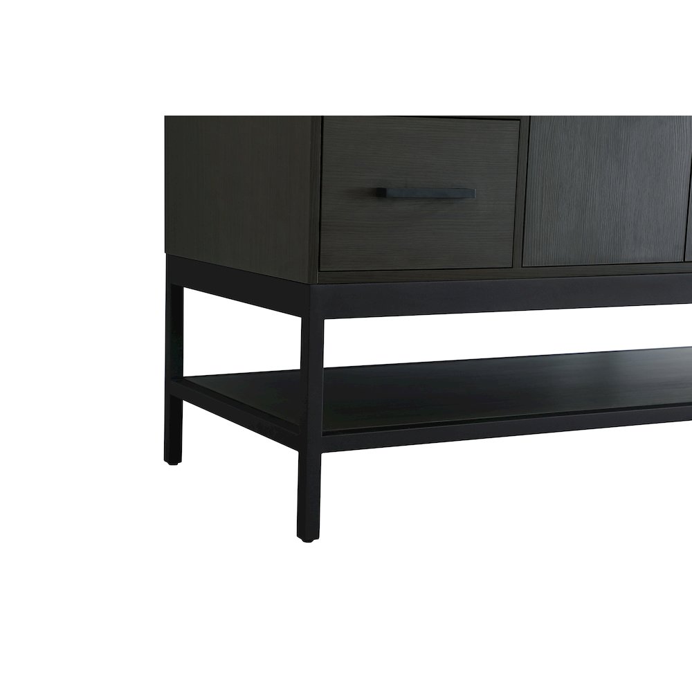54 Inch Single Bathroom Vanity In Mocha Brown. Picture 10
