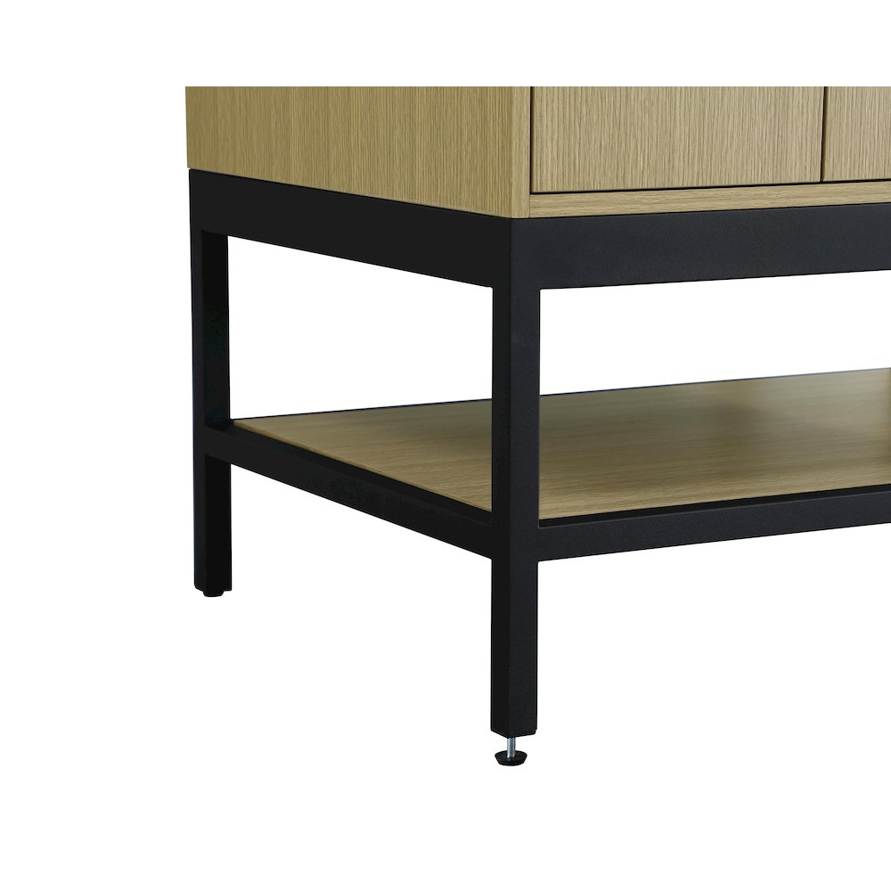 60 Inch Double Bathroom Vanity In Honey Brown. Picture 11