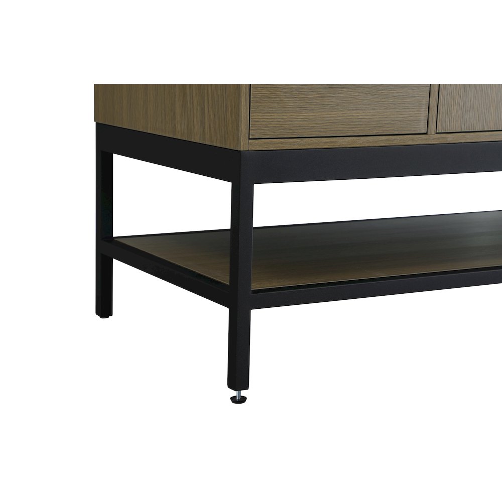 60 Inch Single Bathroom Vanity In Chestnut Brown. Picture 11