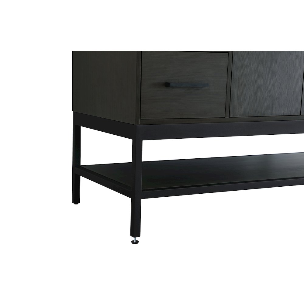 60 Inch Single Bathroom Vanity In Mocha Brown. Picture 11