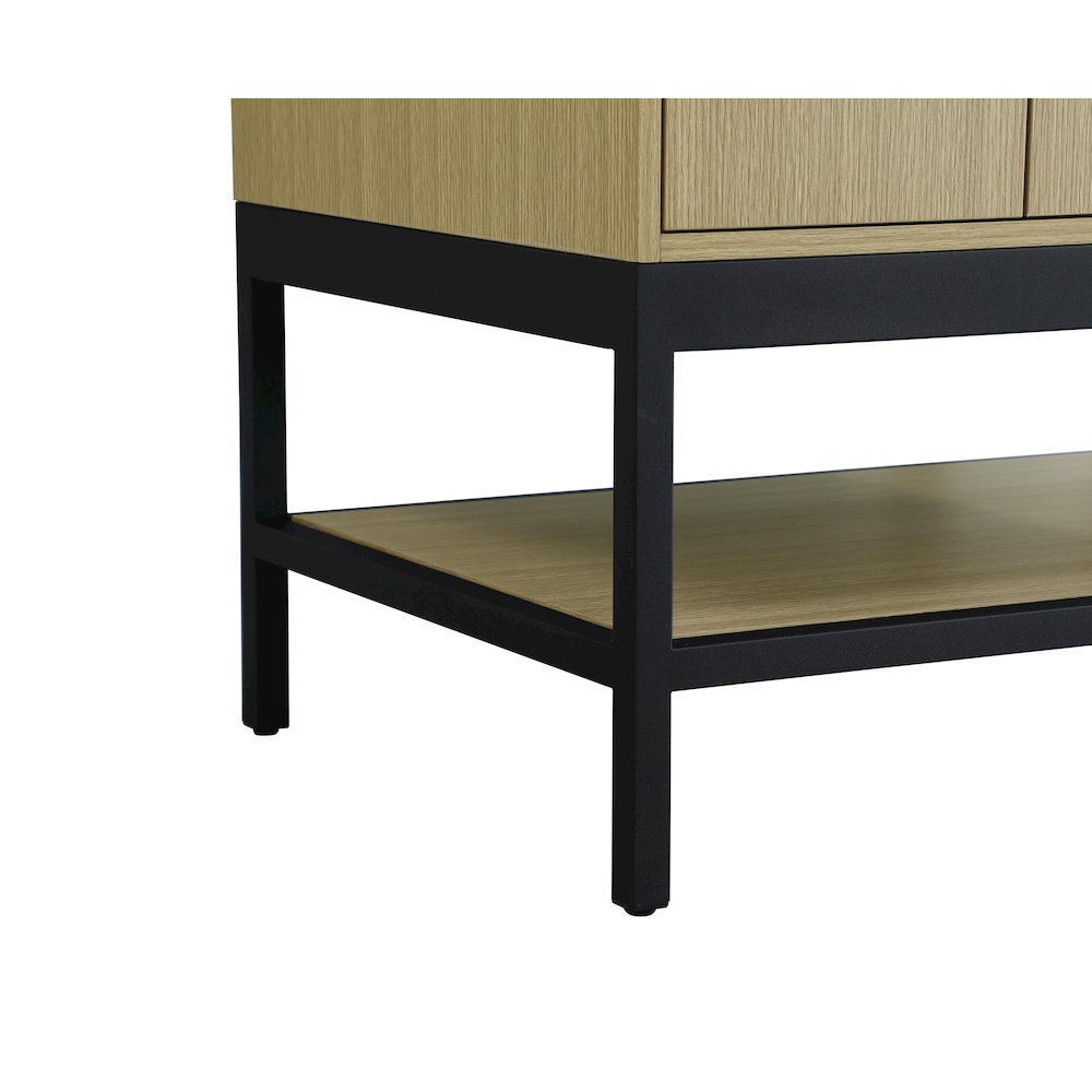 72 Inch Double Bathroom Vanity In Honey Brown. Picture 10