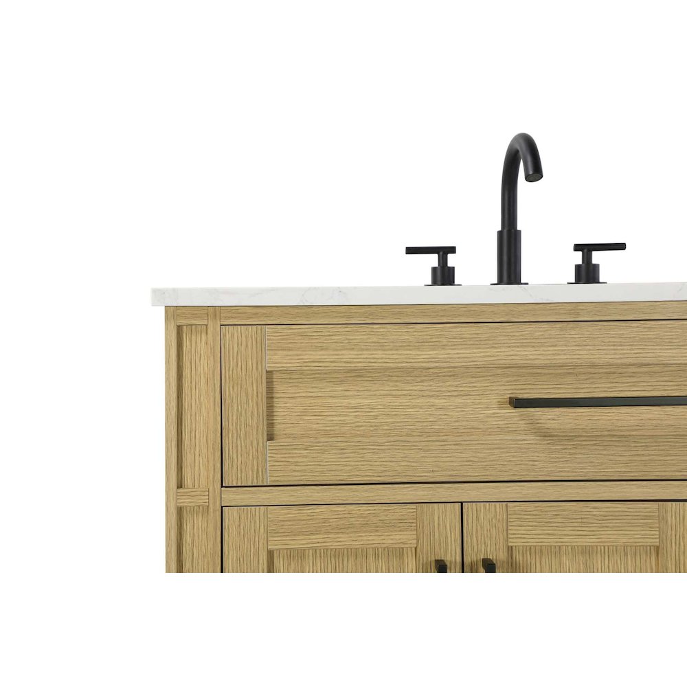 36 inch Single Bathroom Vanity in Honey Brown. Picture 5