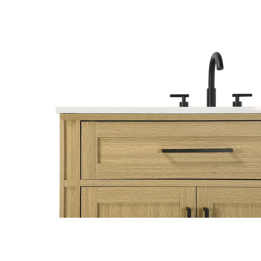 42 inch Single Bathroom Vanity in Honey Brown. Picture 5