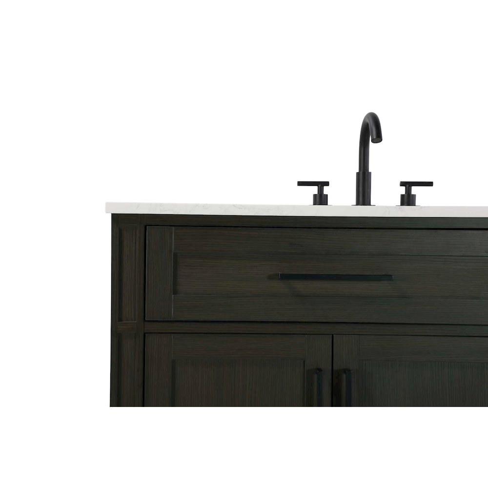 42 inch Single Bathroom Vanity in Mocha Brown. Picture 5