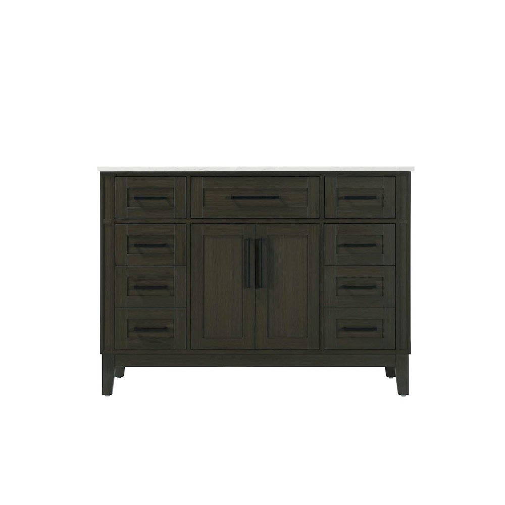 48 inch Single Bathroom Vanity in Mocha Brown. Picture 9