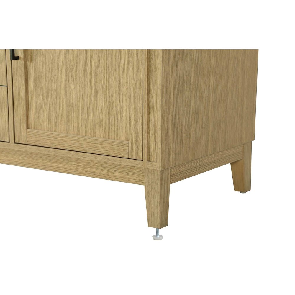54 inch Double Bathroom Vanity in Honey Brown. Picture 6
