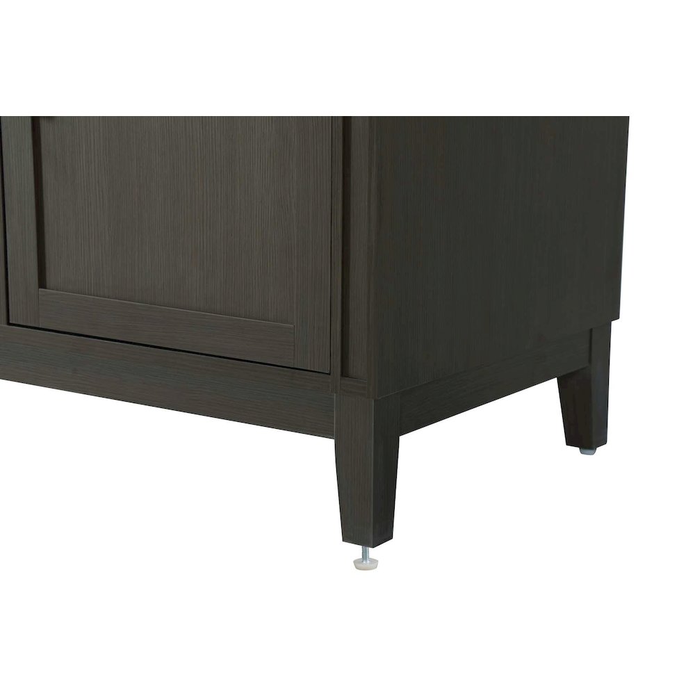 54 inch Double Bathroom Vanity in Mocha Brown. Picture 6