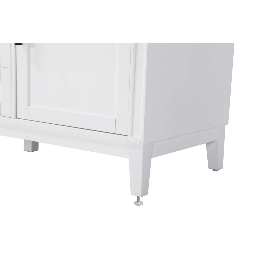 54 inch Double Bathroom Vanity in White. Picture 6