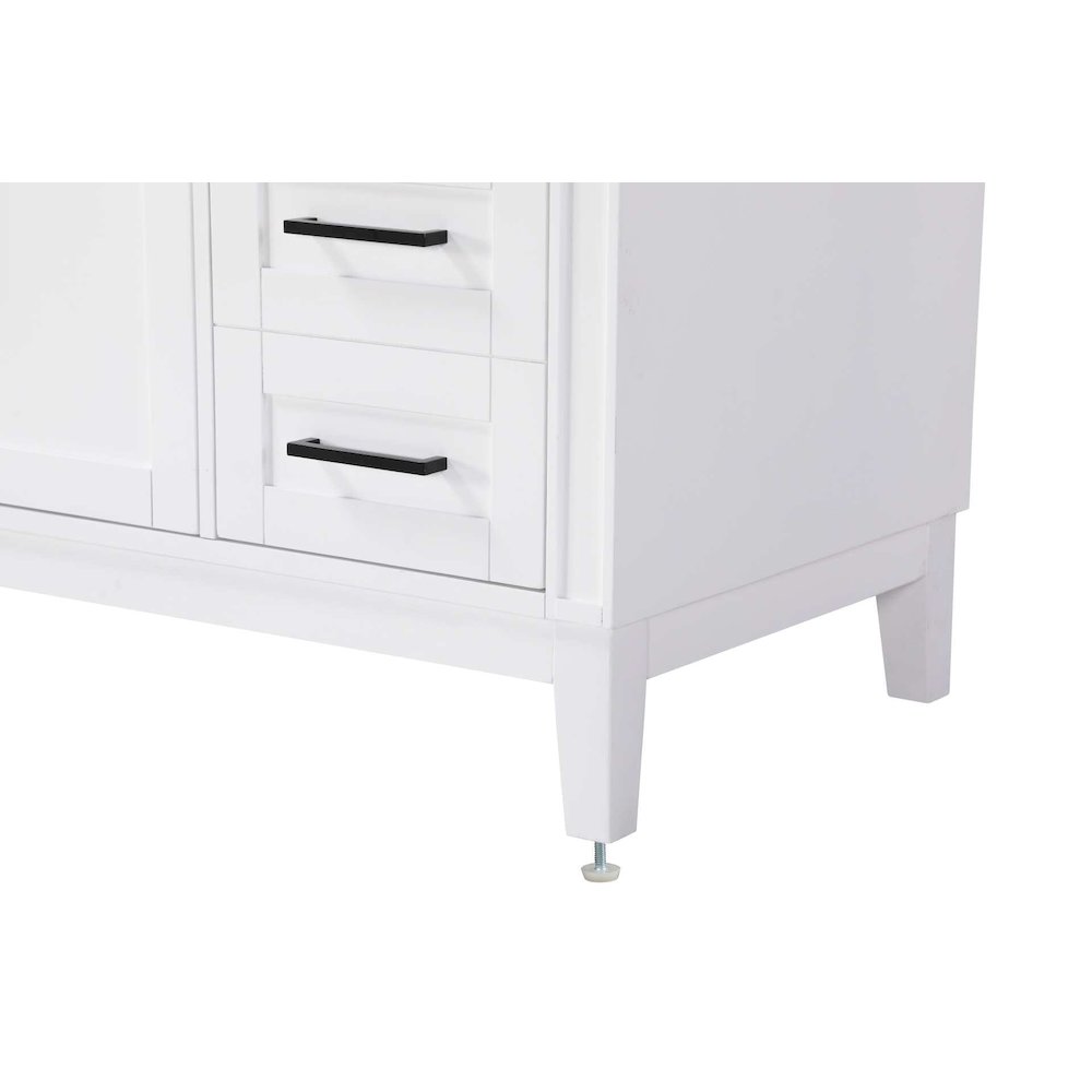 54 inch Single Bathroom Vanity in White. Picture 6
