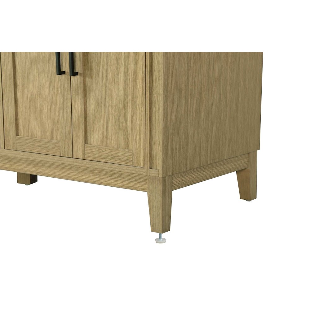 60 inch Double Bathroom Vanity in Honey Brown. Picture 6