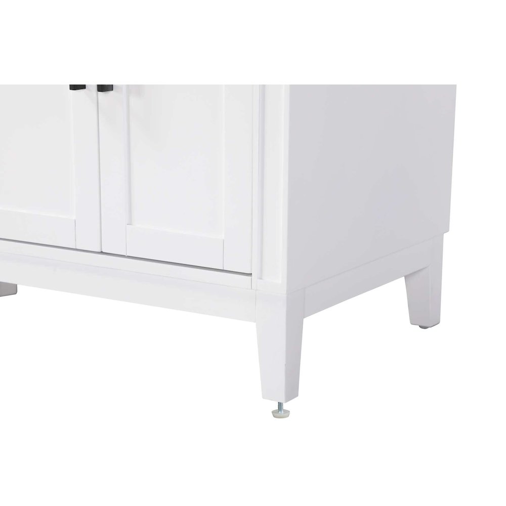 60 inch Double Bathroom Vanity in White. Picture 6