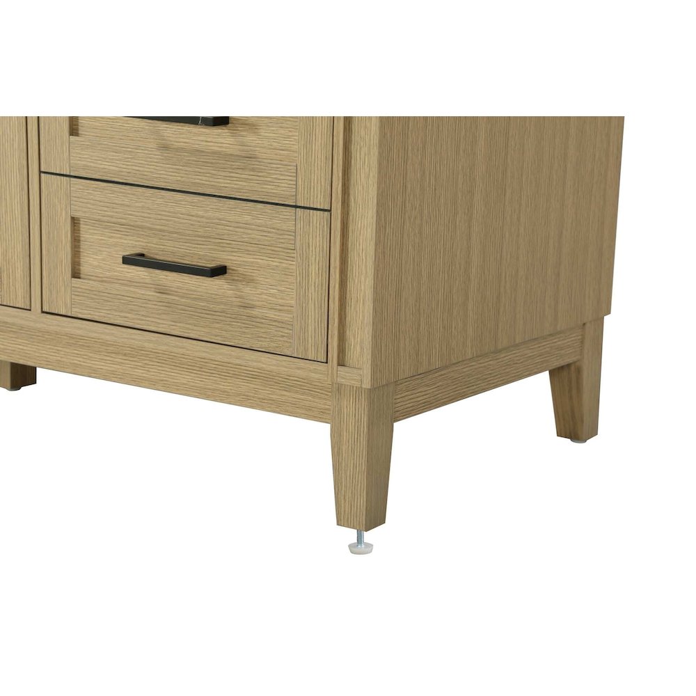 60 inch Single Bathroom Vanity in Honey Brown. Picture 6