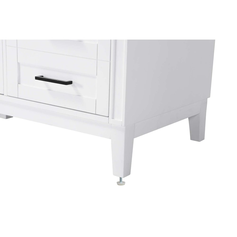 60 inch Single Bathroom Vanity in White. Picture 6
