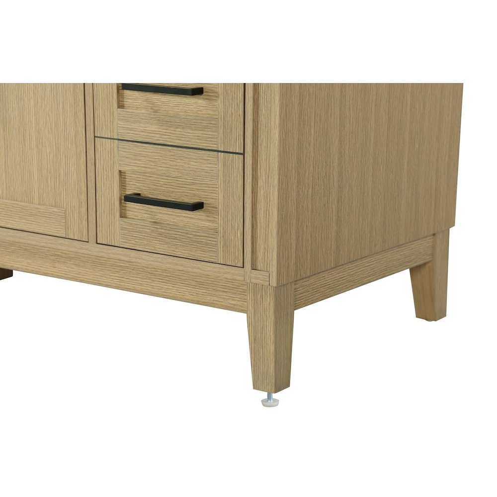 84 inch Double Bathroom Vanity in Honey Brown. Picture 6