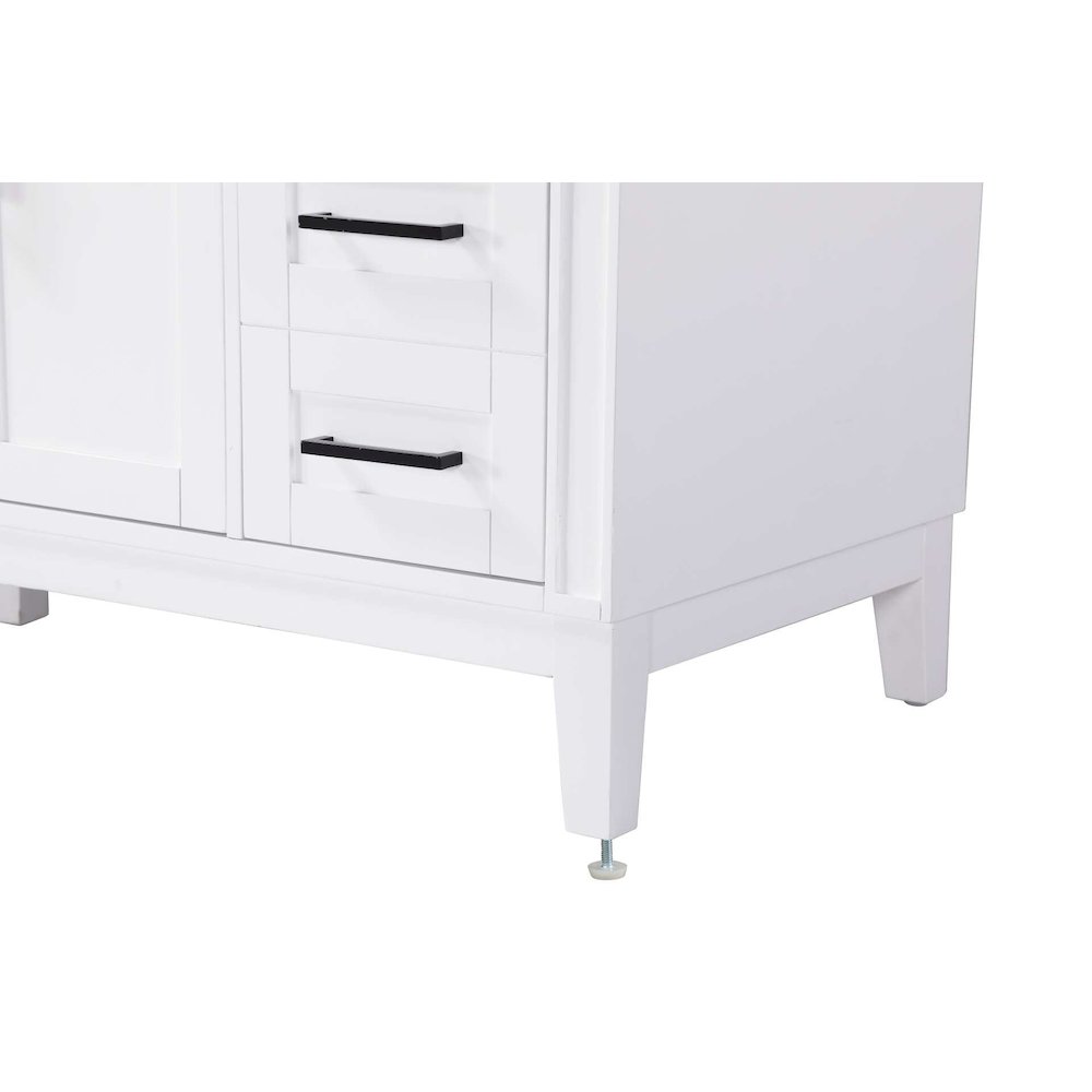 84 inch Double Bathroom Vanity in White. Picture 6