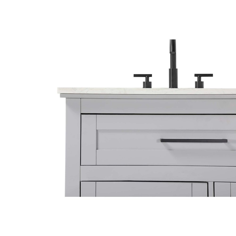 32 inch Single Bathroom Vanity in Grey. Picture 5
