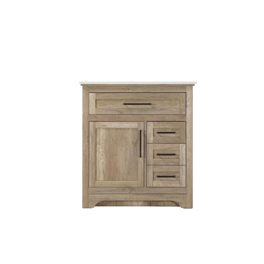 32 inch Single Bathroom Vanity in Natural oak. Picture 9