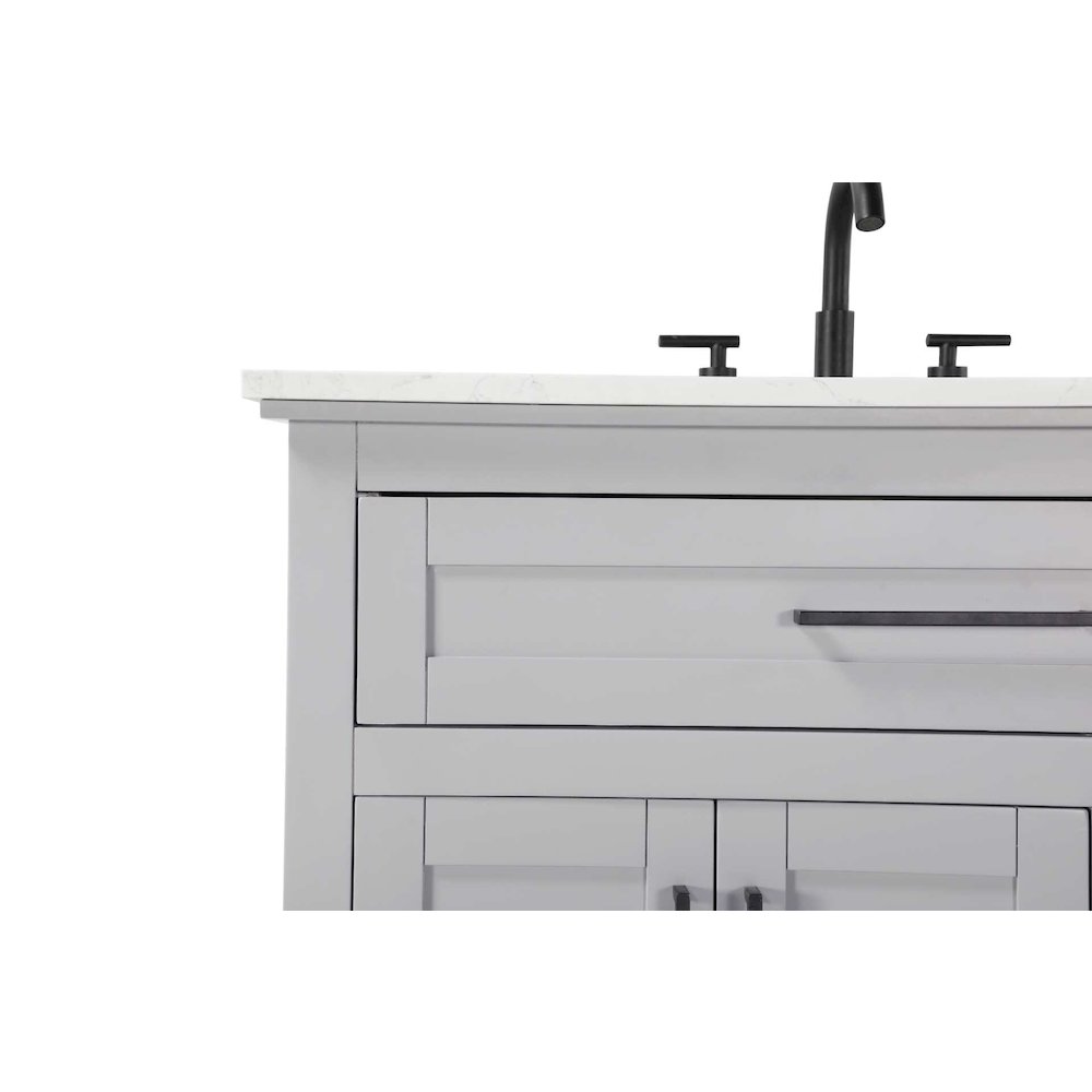36 inch Single Bathroom Vanity in Grey. Picture 5