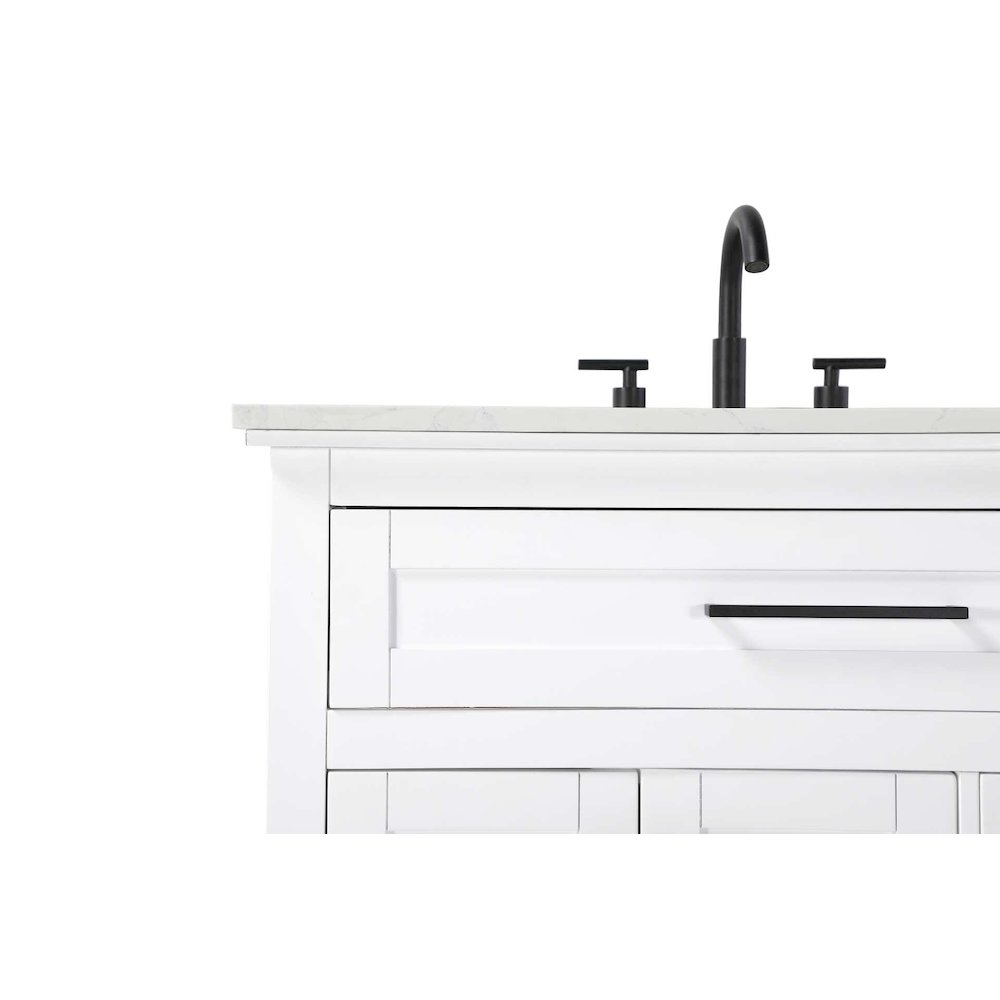 36 inch Single Bathroom Vanity in White. Picture 5