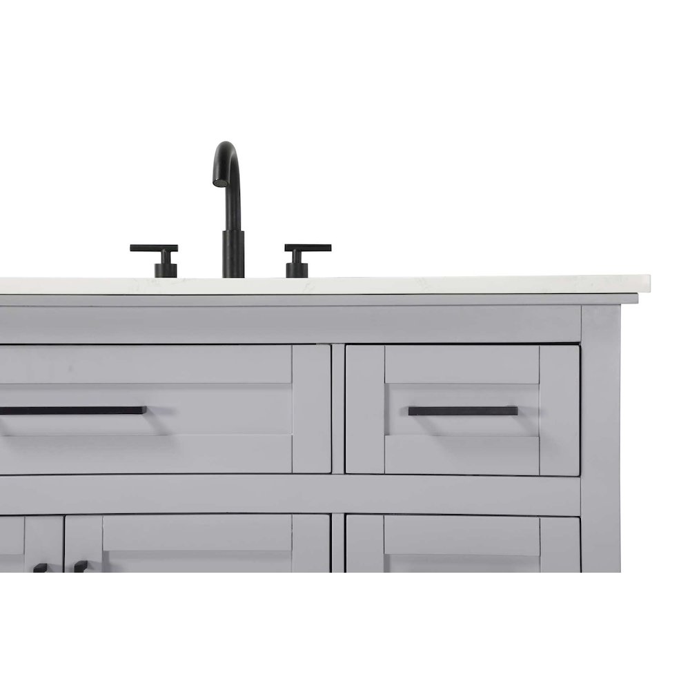 42 inch Single Bathroom Vanity in Grey. Picture 5