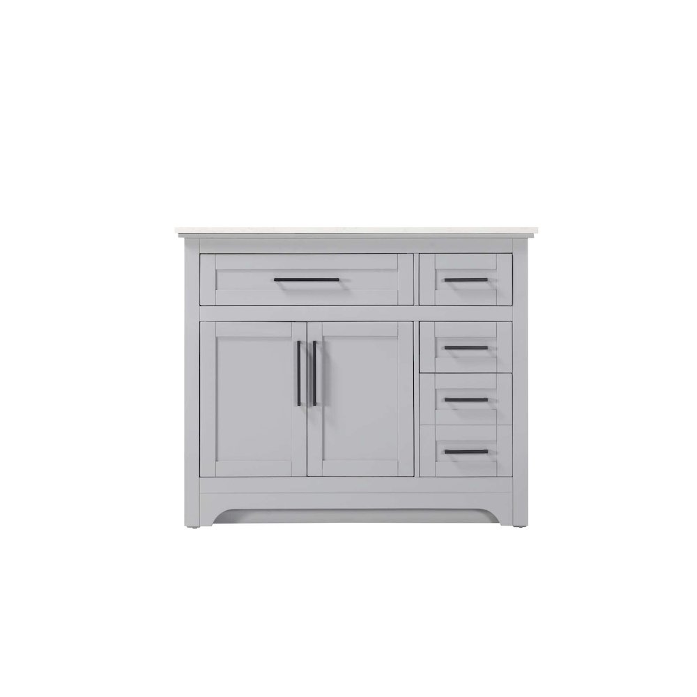 42 inch Single Bathroom Vanity in Grey. Picture 9