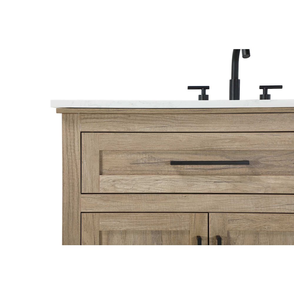 42 inch Single Bathroom Vanity in Natural oak. Picture 5