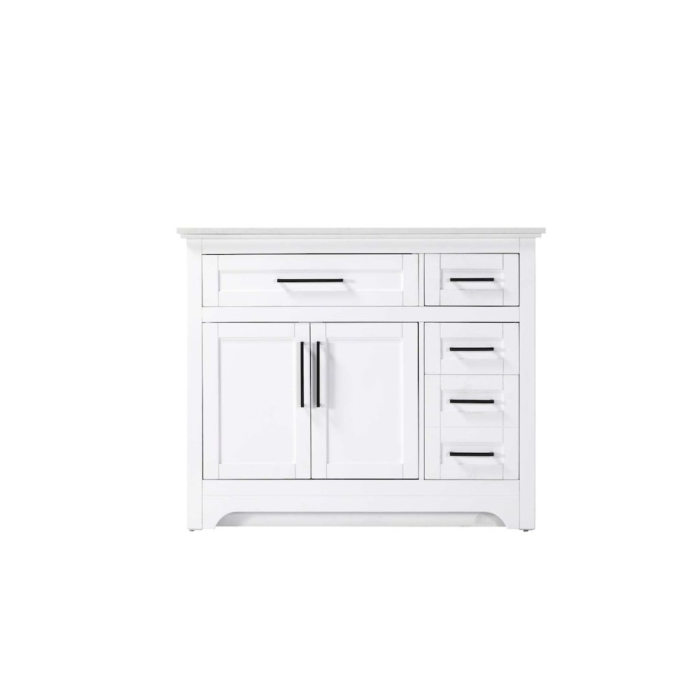 42 inch Single Bathroom Vanity in White. Picture 9