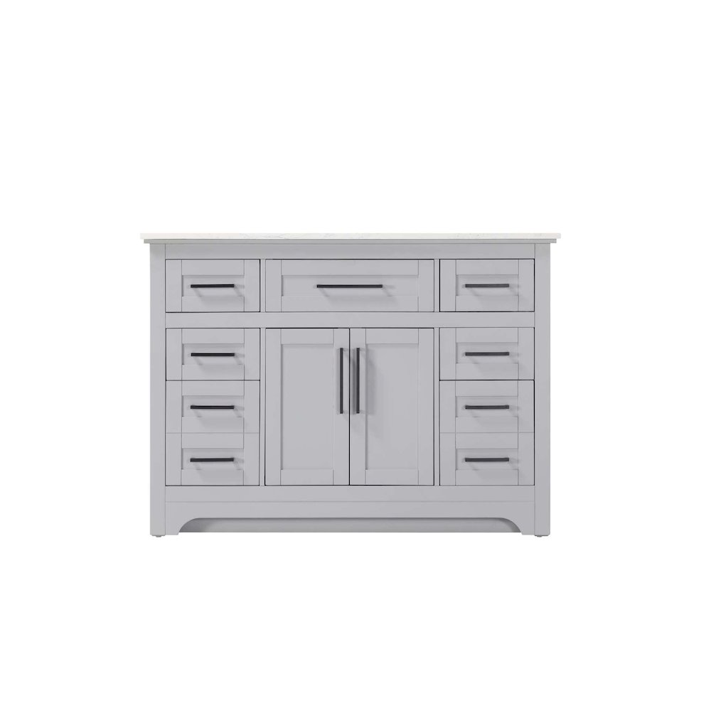 48 inch Single Bathroom Vanity in Grey. Picture 9