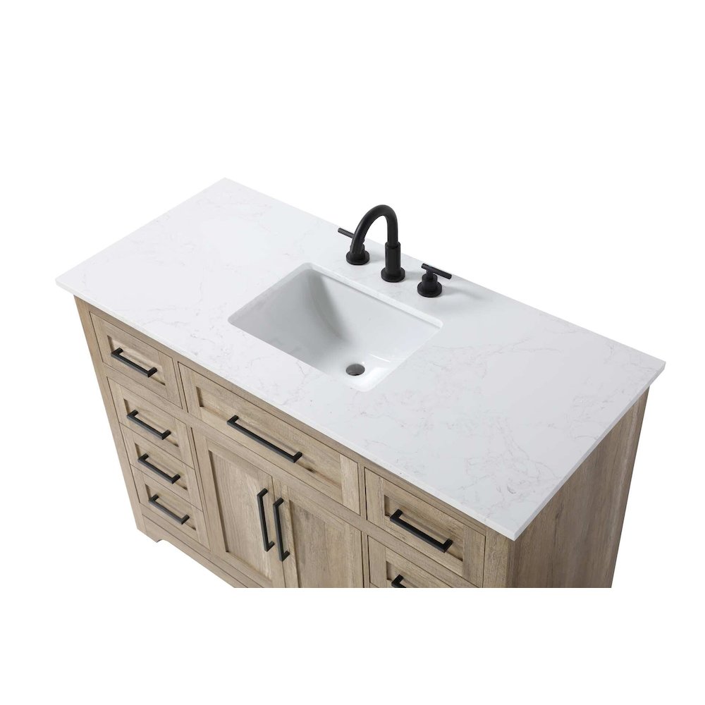 48 inch Single Bathroom Vanity in Natural oak. Picture 3