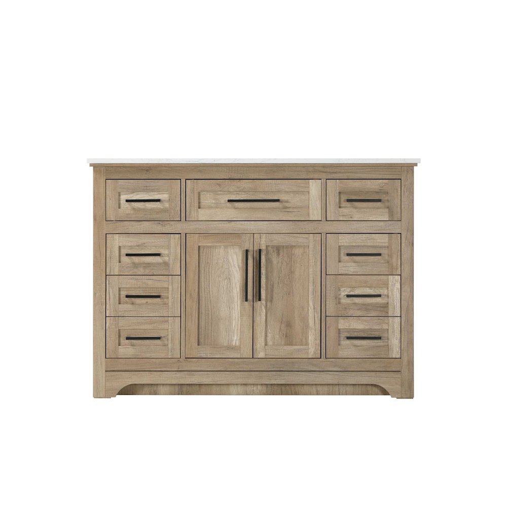 48 inch Single Bathroom Vanity in Natural oak. Picture 9