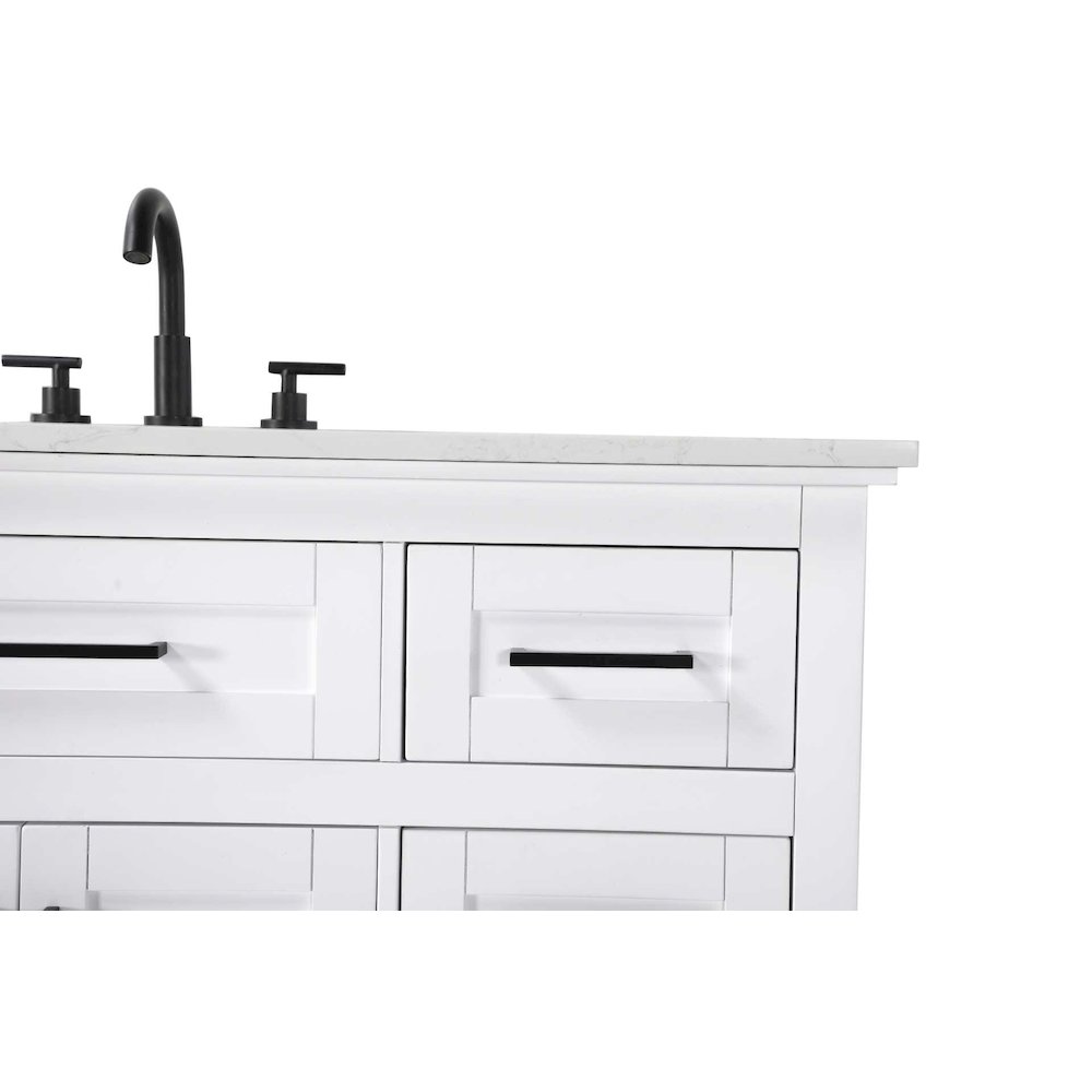 48 inch Single Bathroom Vanity in White. Picture 5