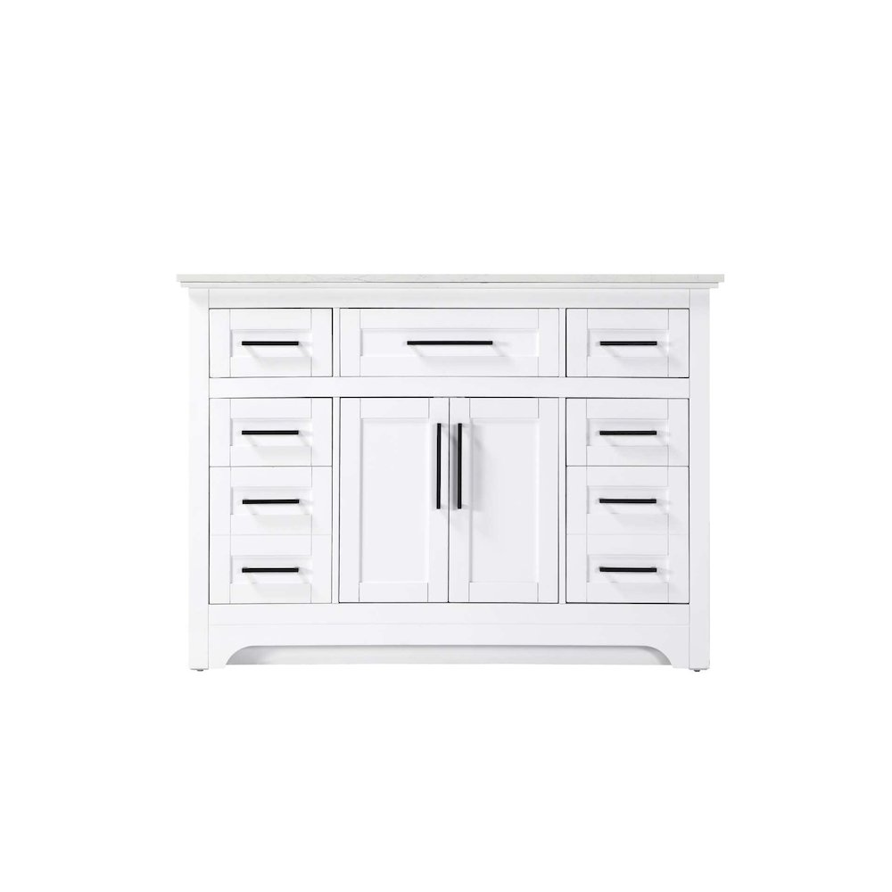 48 inch Single Bathroom Vanity in White. Picture 9