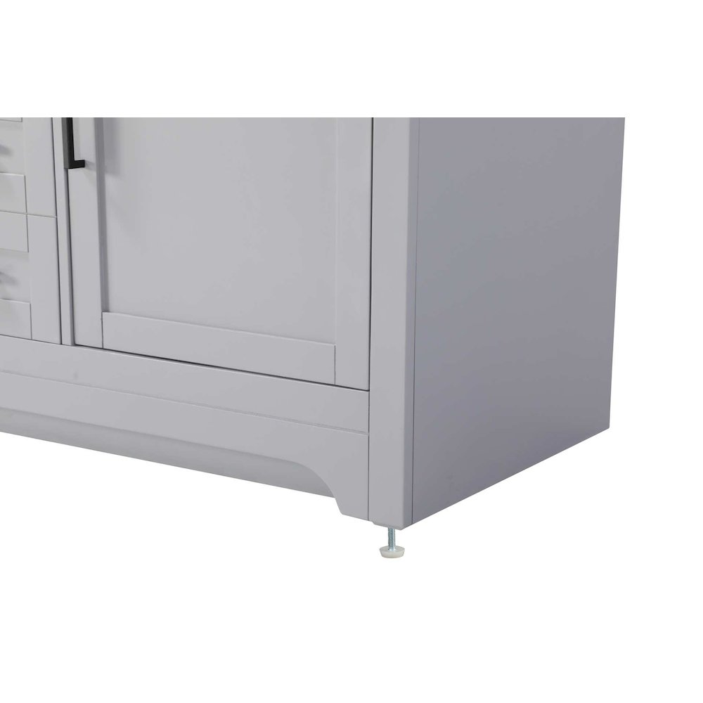 54 inch Double Bathroom Vanity in Grey. Picture 6