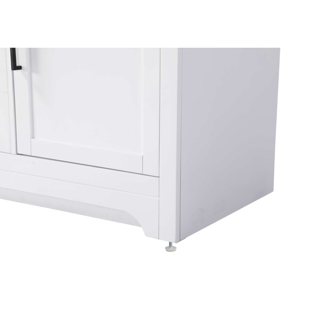 54 inch Double Bathroom Vanity in White. Picture 6