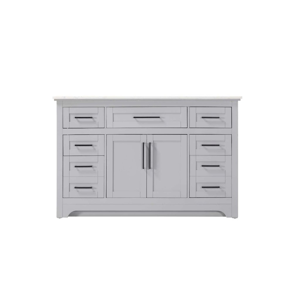 54 inch Single Bathroom Vanity in Grey. Picture 9