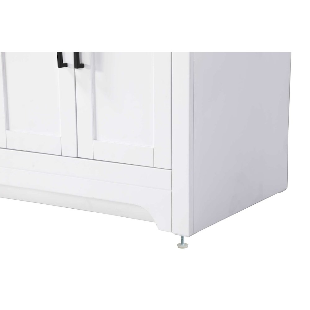 60 inch Double Bathroom Vanity in White. Picture 6