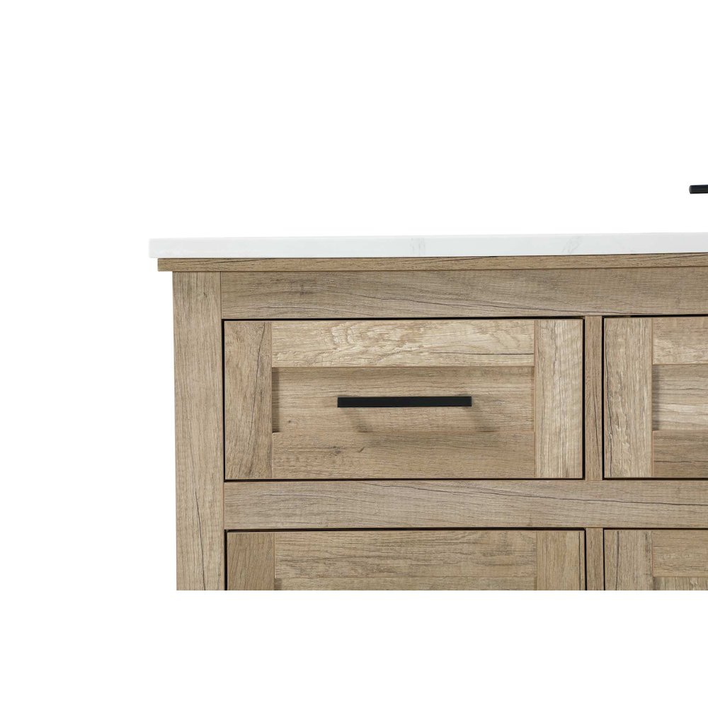60 inch Single Bathroom Vanity in Natural oak. Picture 5