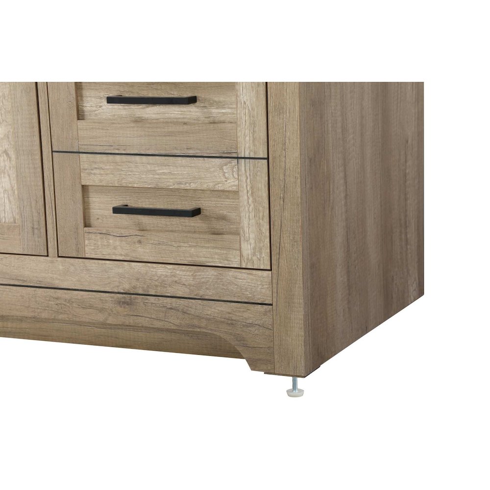 60 inch Single Bathroom Vanity in Natural oak. Picture 6