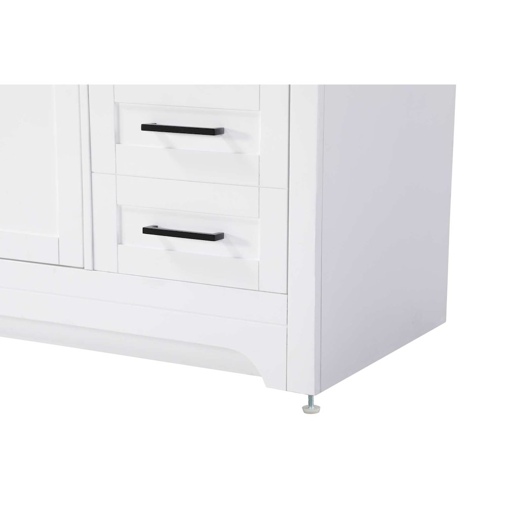 60 inch Single Bathroom Vanity in White. Picture 6