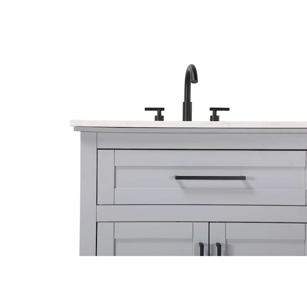 72 inch Double Bathroom Vanity in Grey. Picture 5