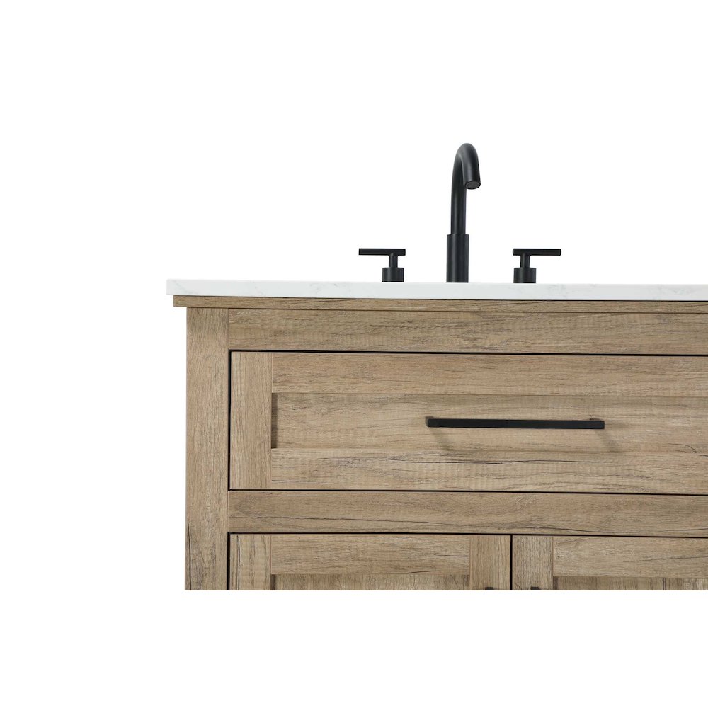 72 inch Double Bathroom Vanity in Natural oak. Picture 5