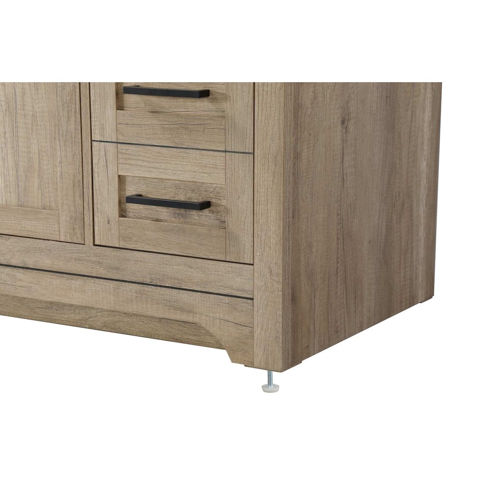 84 inch Double Bathroom Vanity in Natural oak. Picture 6